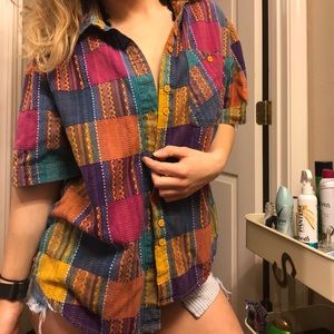 Vintage Backroad Blues Button Down Shirt